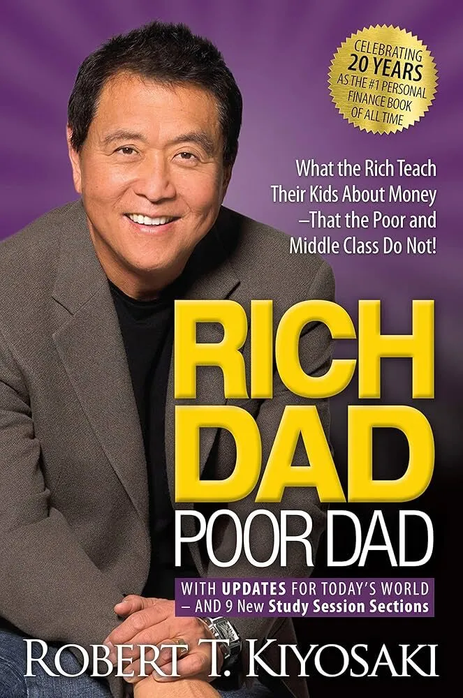 Covers of financial book Rich Dad Poor Dad